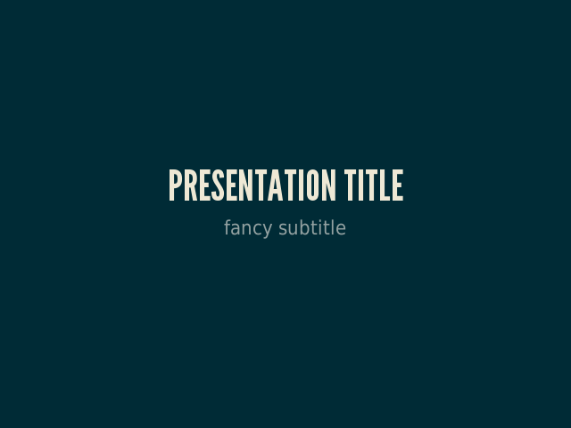 Presentation Title