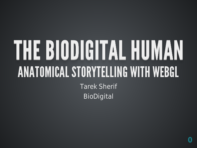 The BioDigital Human – Anatomical Storytelling with WebGL