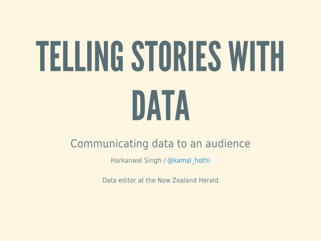 Telling stories with data – What is the purpose of a visualisation?