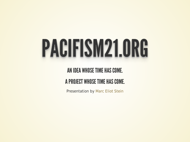 Pacifism21.org