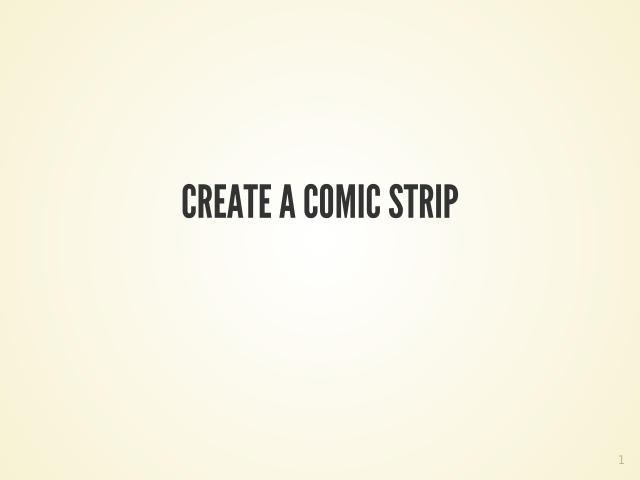 Create a Comic Strip