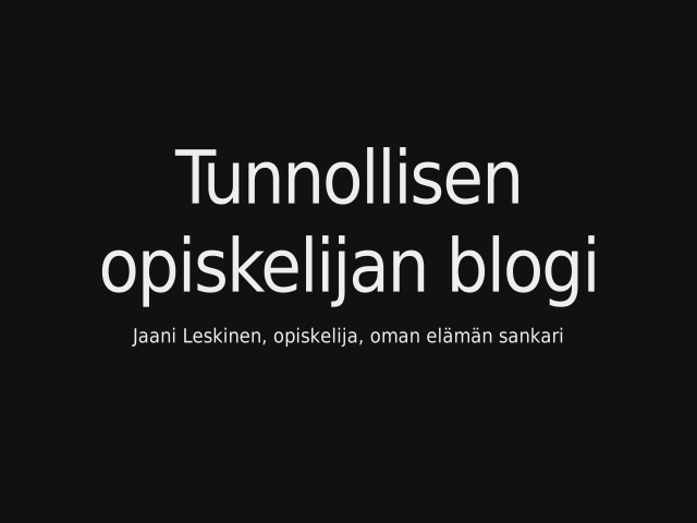 Tunnollisen opiskelijan blogi – Verkkoprotokollat