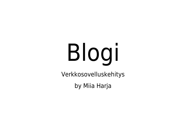 Blogi – Tärkeimmät verkkoprotokollat