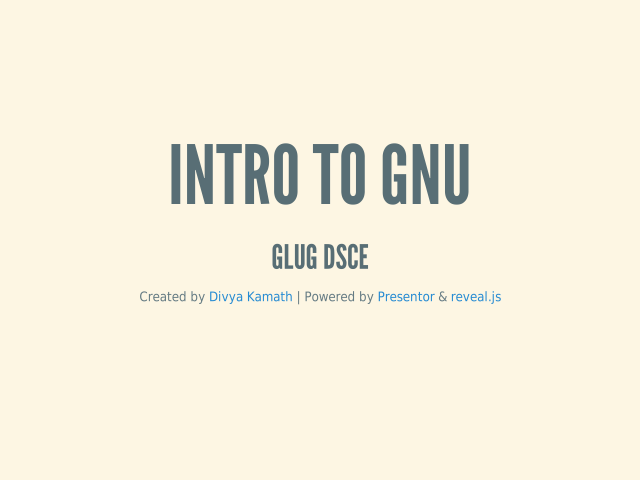 Intro to GNU – GLUG DSCE – Free? Cool!