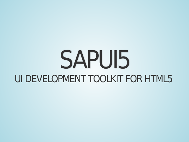 SAPUI5 – UI Development Toolkit for HTML5 – The dull History of SAP User Interfaces