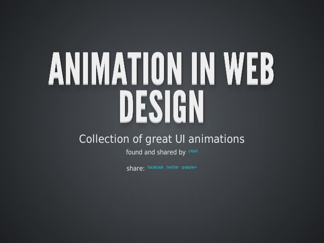 Animation in Web Design