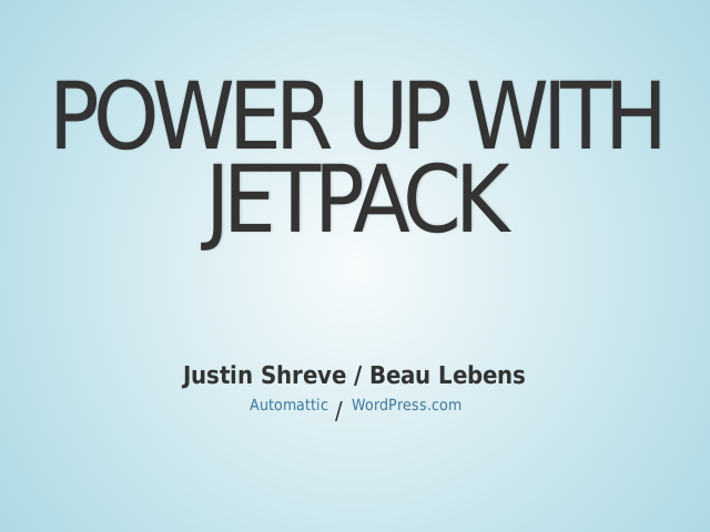 Power up with Jetpack –