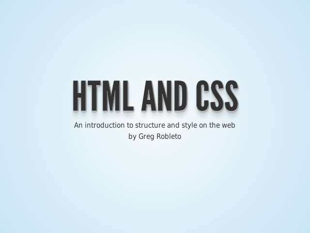 HTML and CSS – Anatomy of a Web Page – Structure and Syntax