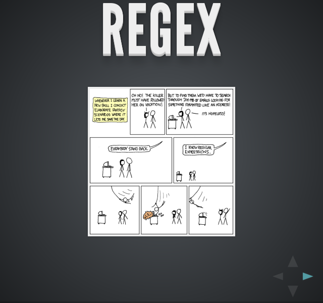 Regex-Slidedeck