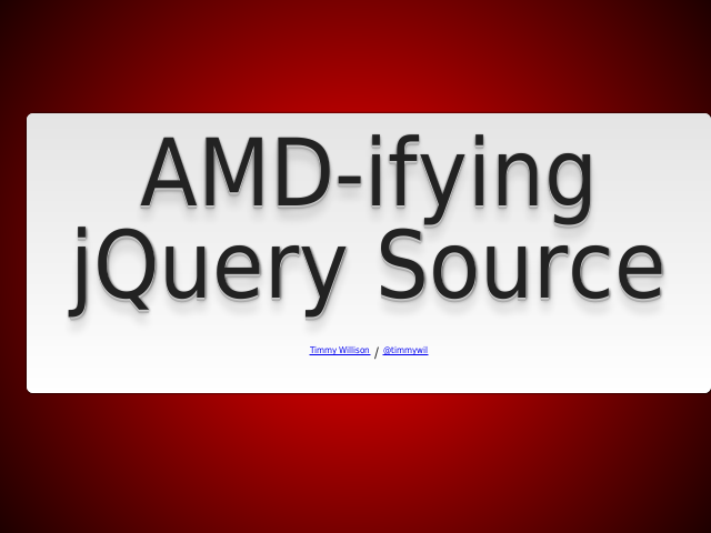 AMD-ifying jQuery Source