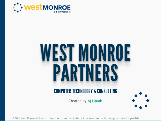 West Monroe Partners – AJ Liptak – Integration Practice