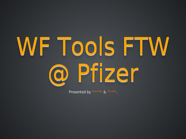 WF Tools FTW@ Pfizer