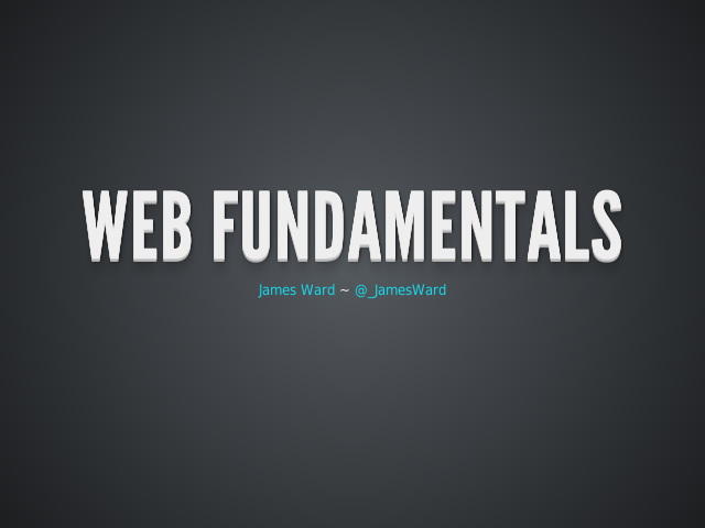 Web Fundamentals