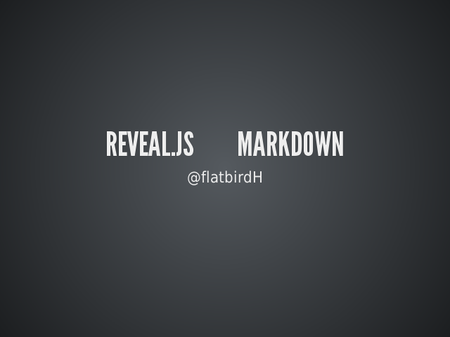revealjs-markdown