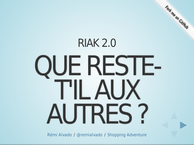 Riak 2.0 – Que reste-t'il aux autres ?