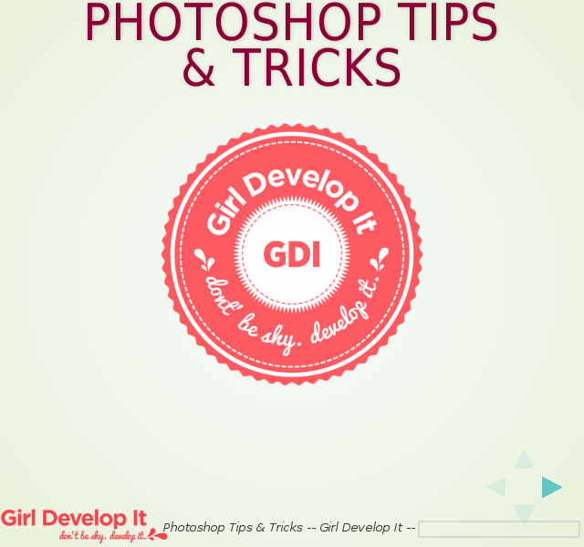 Photoshop Tips & Tricks