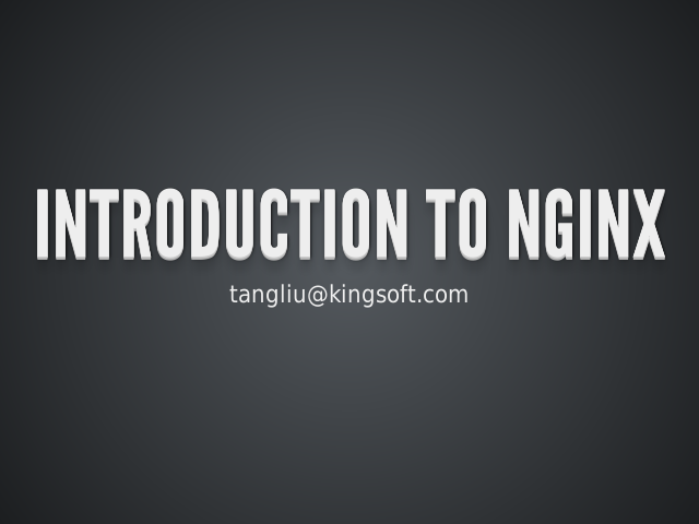 Introduction To Nginx