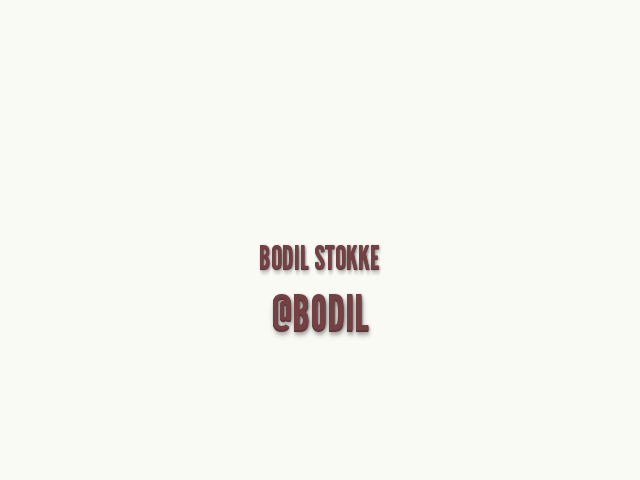 @bodil – Now Hold On