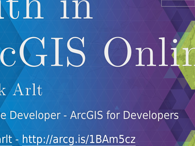 Auth in ArcGIS Online – Patrick Arlt