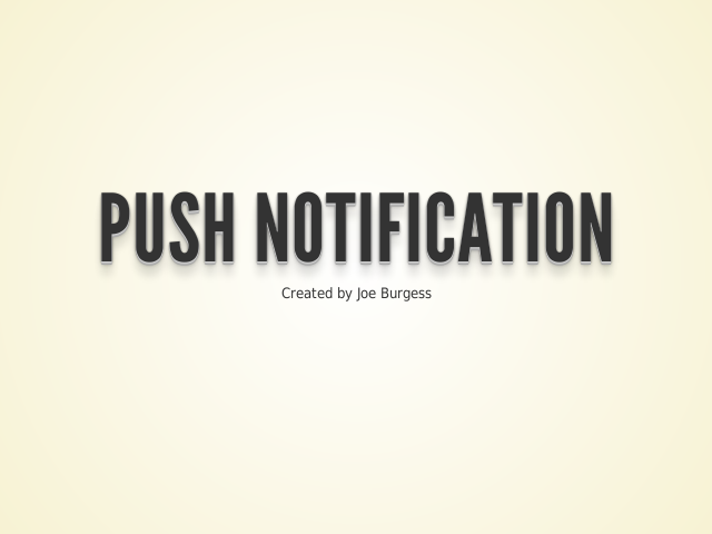 Push Notification –