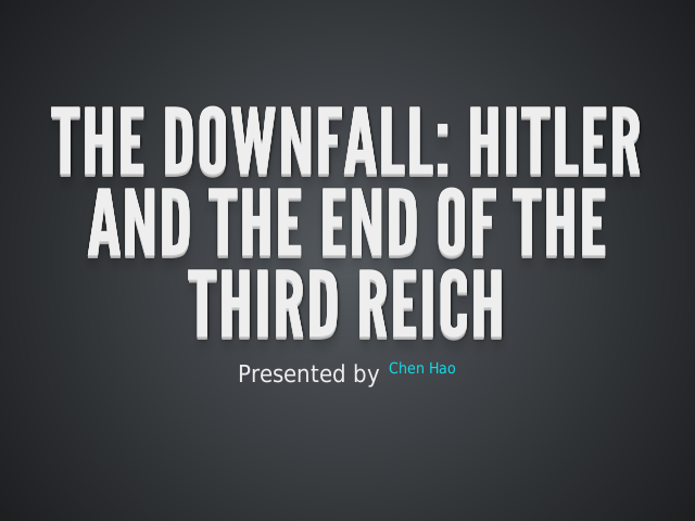 The Downfall: Hitler and the End of the Third Reich – Reasons – brutal scenes