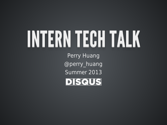 disqus-tech-talk