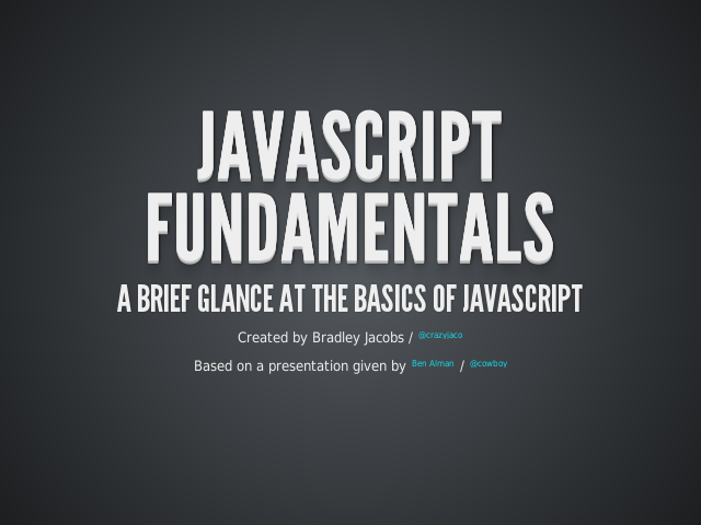 JavaScript Fundamentals – A brief glance at the basics of JavaScript – Variables