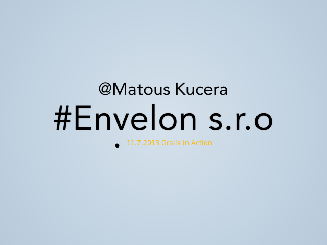 @Matous Kucera – #Envelon s.r.o